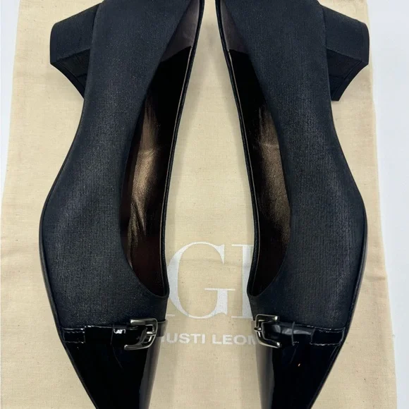 NEW AGL Attilio Giusti LeombruniNERO Low Heel Suede Pumps